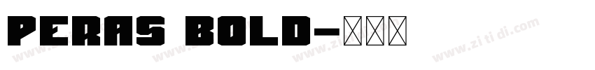 Peras Bold字体转换